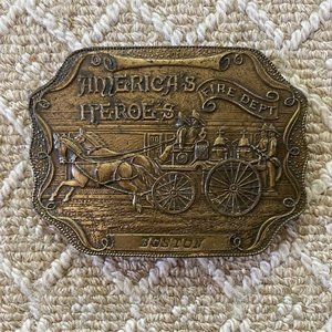 America’s Heros Fire Department Belt Buckle